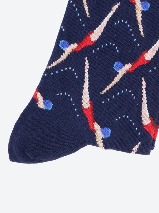 Outlet - Llama Socks in Ink Blue Women Socks & Hosiery | Belts