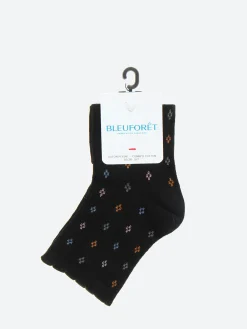 New - Short Small Diamond Openwork Socks in Black Women Socks & Hosiery | Belts