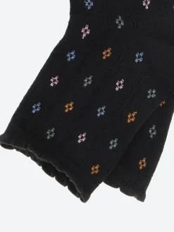 New - Short Small Diamond Openwork Socks in Black Women Socks & Hosiery | Belts