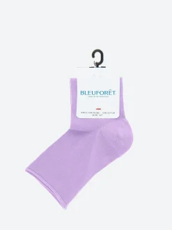 Discount - Velvet Ankle Sock in Deep Crocus Women Socks & Hosiery | Belts