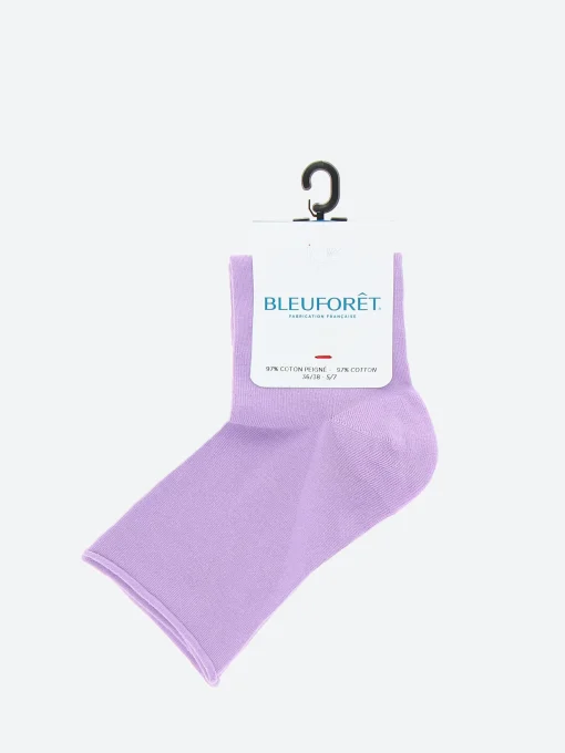 Discount - Velvet Ankle Sock in Deep Crocus Women Socks & Hosiery | Belts