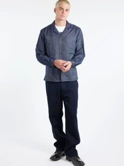 Hot - Cotton Tencel Twill Fatigue Pants in Indigo Pants