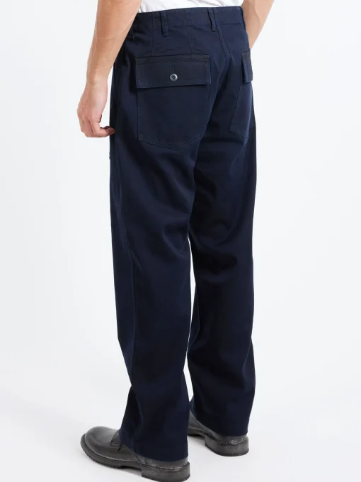 Hot - Cotton Tencel Twill Fatigue Pants in Indigo Pants
