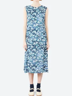 Fashion - Nagare Sakura Dress in Dark Navy Women Dresses