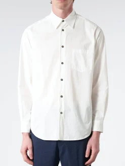 Fashion - Organic Cotton Regular Color Shirt in Button-Ups