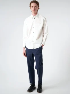 Fashion - Organic Cotton Regular Color Shirt in Button-Ups