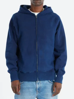 Online - Zip Hoodie in Indigo Sweatshirts