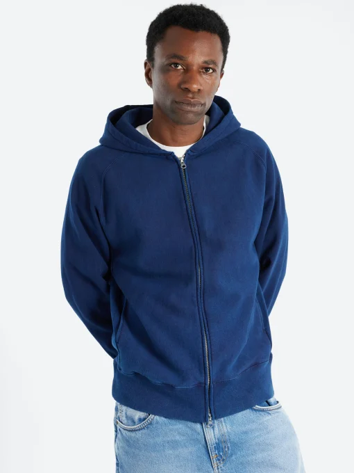 Online - Zip Hoodie in Indigo Sweatshirts