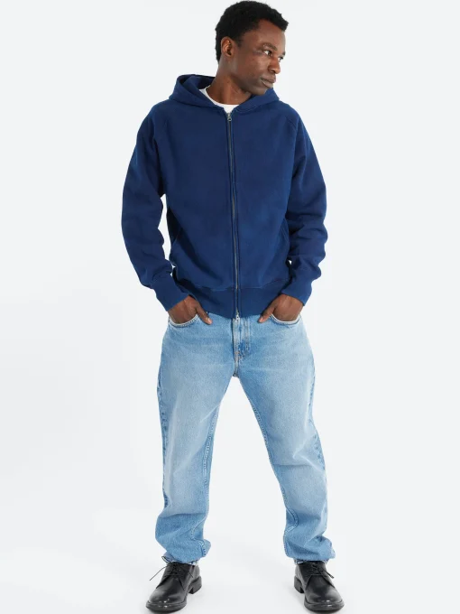 Online - Zip Hoodie in Indigo Sweatshirts