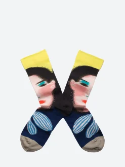 Discount - Fiction Face Sock Women Socks & Hosiery | Belts