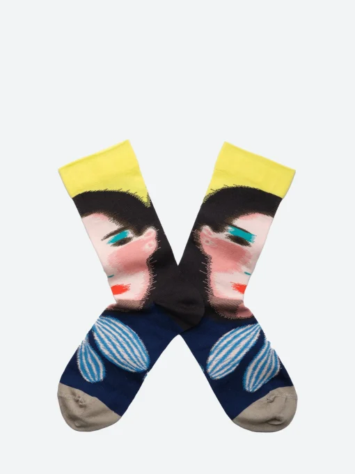 Discount - Fiction Face Sock Women Socks & Hosiery | Belts