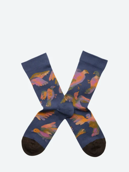 Hot - Herbier Birds Sock Women Socks & Hosiery | Belts