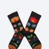 Discount - Polka Bouquet of Flowers Sock Women Socks & Hosiery | Belts