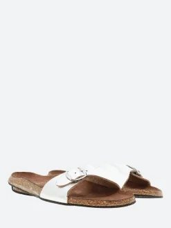 New - 168 in Argent Mirror Women Slides | Sandals