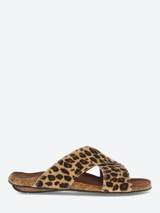 Hot - 396 Mule in Cappuchino Leopard Women Slides | Sandals