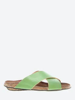 New - 396 Mule in Pomme Vert Vegetal Women Slides | Sandals