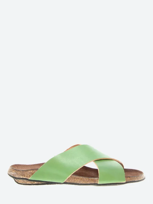 New - 396 Mule in Pomme Vert Vegetal Women Slides | Sandals