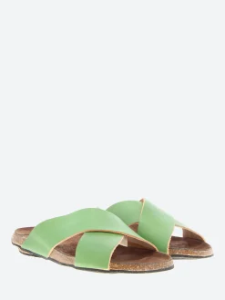 New - 396 Mule in Pomme Vert Vegetal Women Slides | Sandals