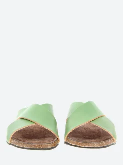 New - 396 Mule in Pomme Vert Vegetal Women Slides | Sandals