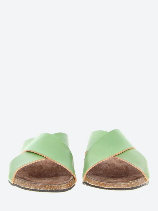 New - 396 Mule in Pomme Vert Vegetal Women Slides | Sandals