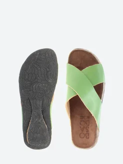 New - 396 Mule in Pomme Vert Vegetal Women Slides | Sandals