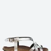 Fashion - 498 Sandals in Argent Old Metal Women Slides | Sandals