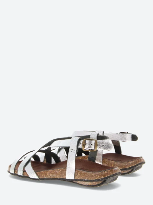 Fashion - 498 Sandals in Argent Old Metal Women Slides | Sandals