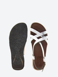 Fashion - 498 Sandals in Argent Old Metal Women Slides | Sandals