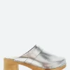 Discount - Anna Clogs in Old Metal Argento Women Shoes | Overalls & Jumpsuits