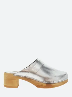 Discount - Anna Clogs in Old Metal Argento Women Shoes | Overalls & Jumpsuits