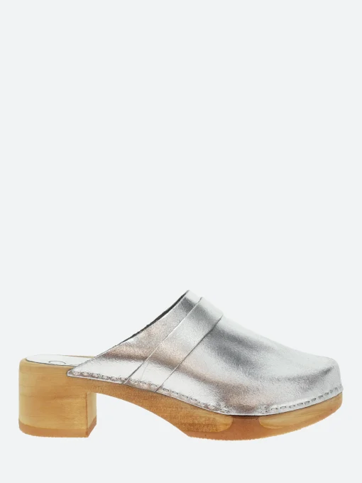 Discount - Anna Clogs in Old Metal Argento Women Shoes | Overalls & Jumpsuits