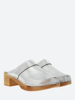 Discount - Anna Clogs in Old Metal Argento Women Shoes | Overalls & Jumpsuits