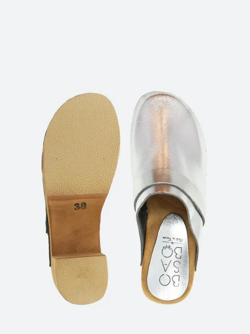 Discount - Anna Clogs in Old Metal Argento Women Shoes | Overalls & Jumpsuits
