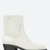 Best - Bonnie Western Boot in White Natural Women Overalls & Jumpsuits | Heels