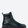 Fashion - Brutus Lace-Up Boots in Dark Green Women Overalls & Jumpsuits | Boots