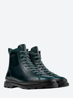 Fashion - Brutus Lace-Up Boots in Dark Green Women Overalls & Jumpsuits | Boots