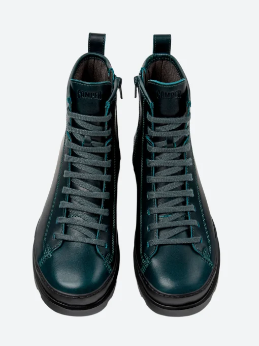 Fashion - Brutus Lace-Up Boots in Dark Green Women Overalls & Jumpsuits | Boots