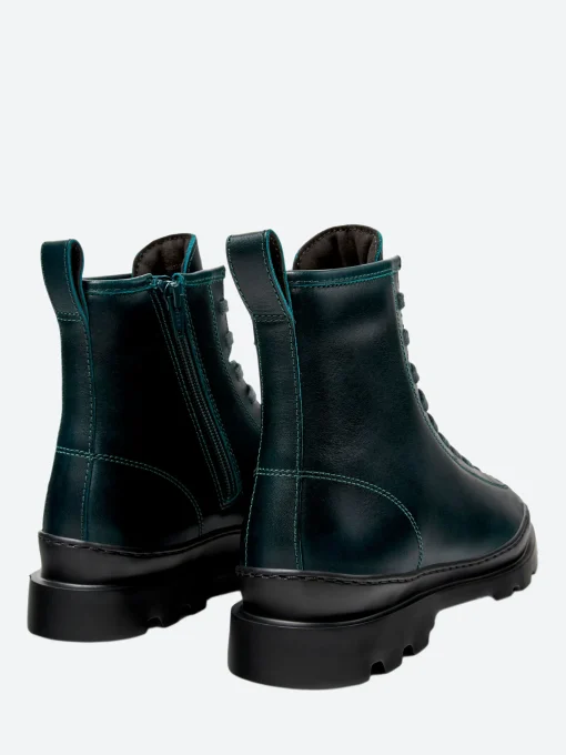 Fashion - Brutus Lace-Up Boots in Dark Green Women Overalls & Jumpsuits | Boots