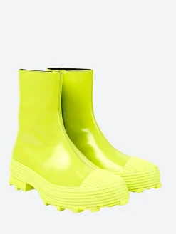 New Camper - Lab Traktori Boots in Neon Yellow Women Overalls & Jumpsuits | Boots