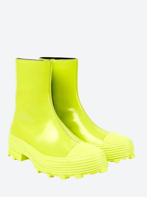 New Camper - Lab Traktori Boots in Neon Yellow Women Overalls & Jumpsuits | Boots