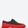 New - Pix Lace-Up Shoes in Black and Red Women Shoes
