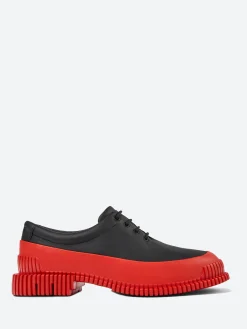 New - Pix Lace-Up Shoes in Black and Red Women Shoes