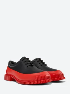 New - Pix Lace-Up Shoes in Black and Red Women Shoes
