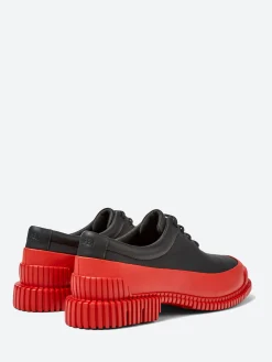 New - Pix Lace-Up Shoes in Black and Red Women Shoes