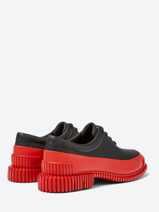 New - Pix Lace-Up Shoes in Black and Red Women Shoes