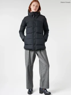 Outlet - Hybridge Down Coat in Black Women Outerwear