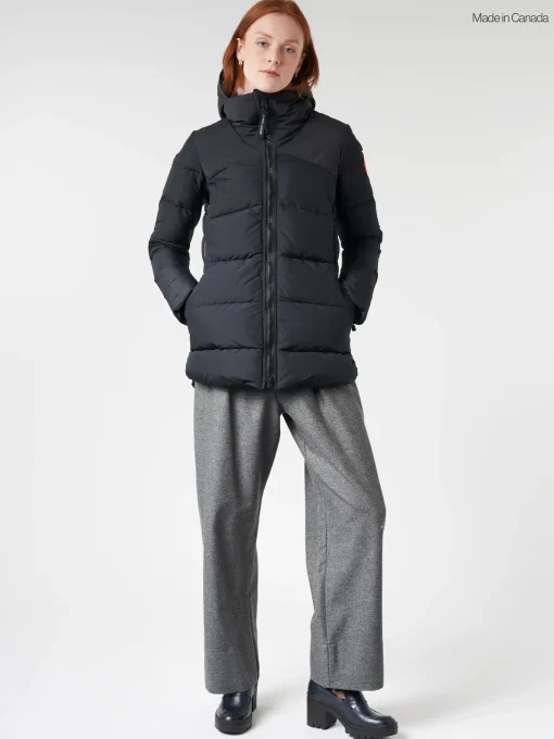 Outlet - Hybridge Down Coat in Black Women Outerwear