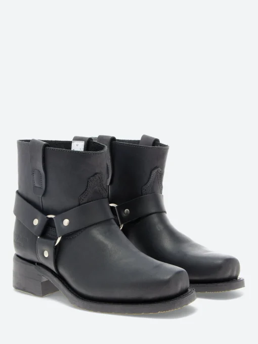 Outlet - 6" Short in Black Logger Women Mary Janes | Ballet Flats