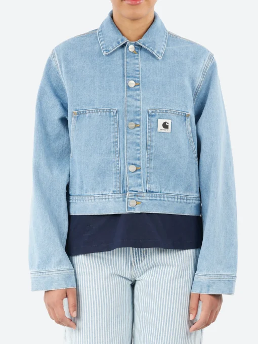 Fashion - Arca Jacket in Blue Stone Bleached Women Outerwear