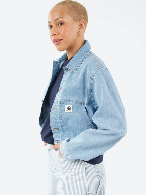 Fashion - Arca Jacket in Blue Stone Bleached Women Outerwear